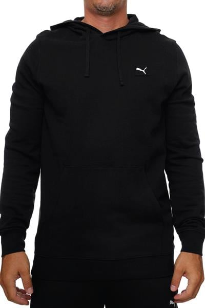 Puma Ess Elevated Hoodie Erkek Siyah Günlük Stil Sweatshirt