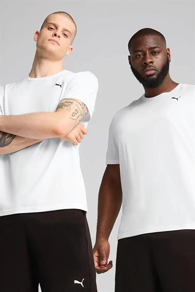 Puma Tad Ess Solid Cat Tee Lc Erkek Spor Tişört Beyaz Drycell