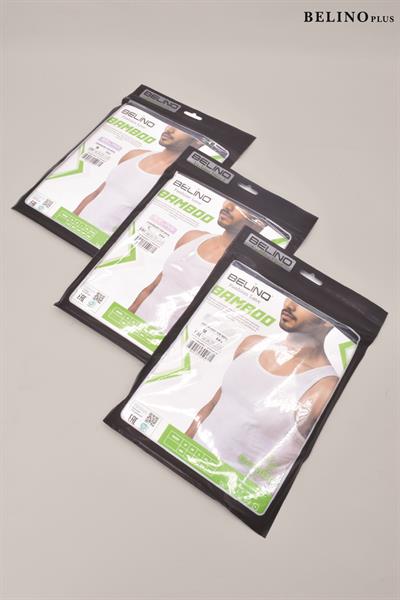 Bambu Atlet Erkek Beyaz Renk Ter Emici Likralı 3 lü Paket			