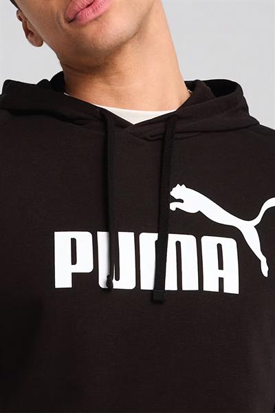 Puma Essential No. 1 Logo Erkek Siyah Günlük Stil Sweatshirt