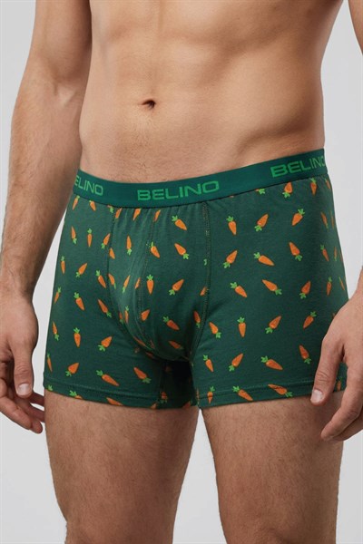  Desenli Erkek Boxer- Carrot Charm