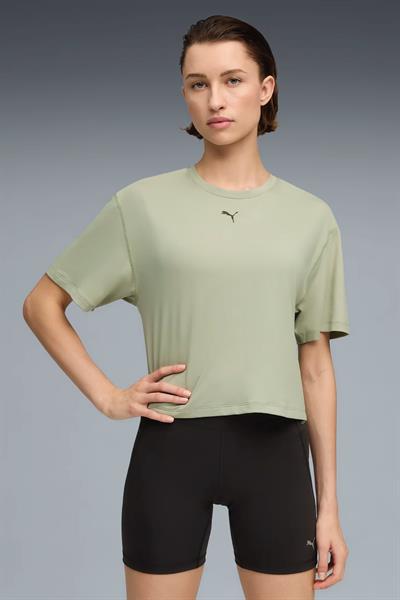 Puma Cloudspun Relaxed Tee Oversızed Yeşil Renkli Tişört