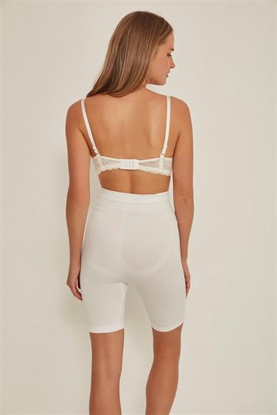 Beyaz MI Emay 3005 Soft Uzun Paçalı Boxer Korse