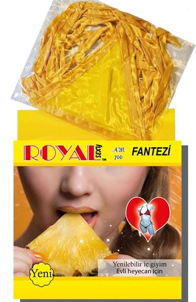 Fantezi Tüketilebilen Yenilebilir Ananas Aromalı İç Çamaşırı Takımı