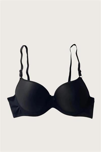 Mikro Kumaş Push Up Dolgulu Balenli Günlük Tek Destekli Sütyen