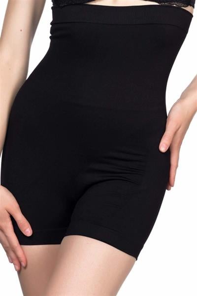 Siyah MI Emay 2047 Yüksek Bel Boxer Korse