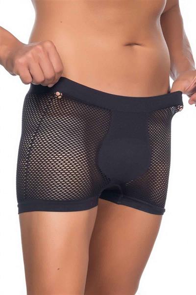 Siyah MI Emay 2106 Fileli Soft Erkek Boxer
