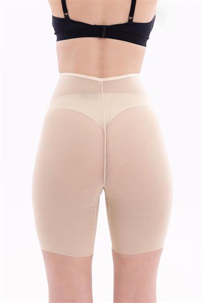 Ten MI EMAY 2705 Lazer Tül Toparlayıcı Paçalı Boxer Hayalet Korse
