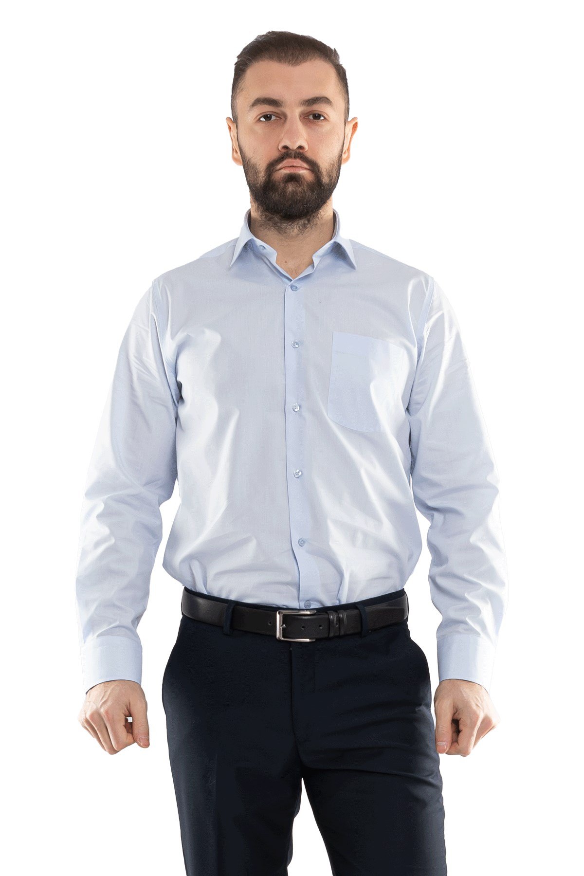 3000 VİP Oksford Klasik Uzun Kol Gömlek