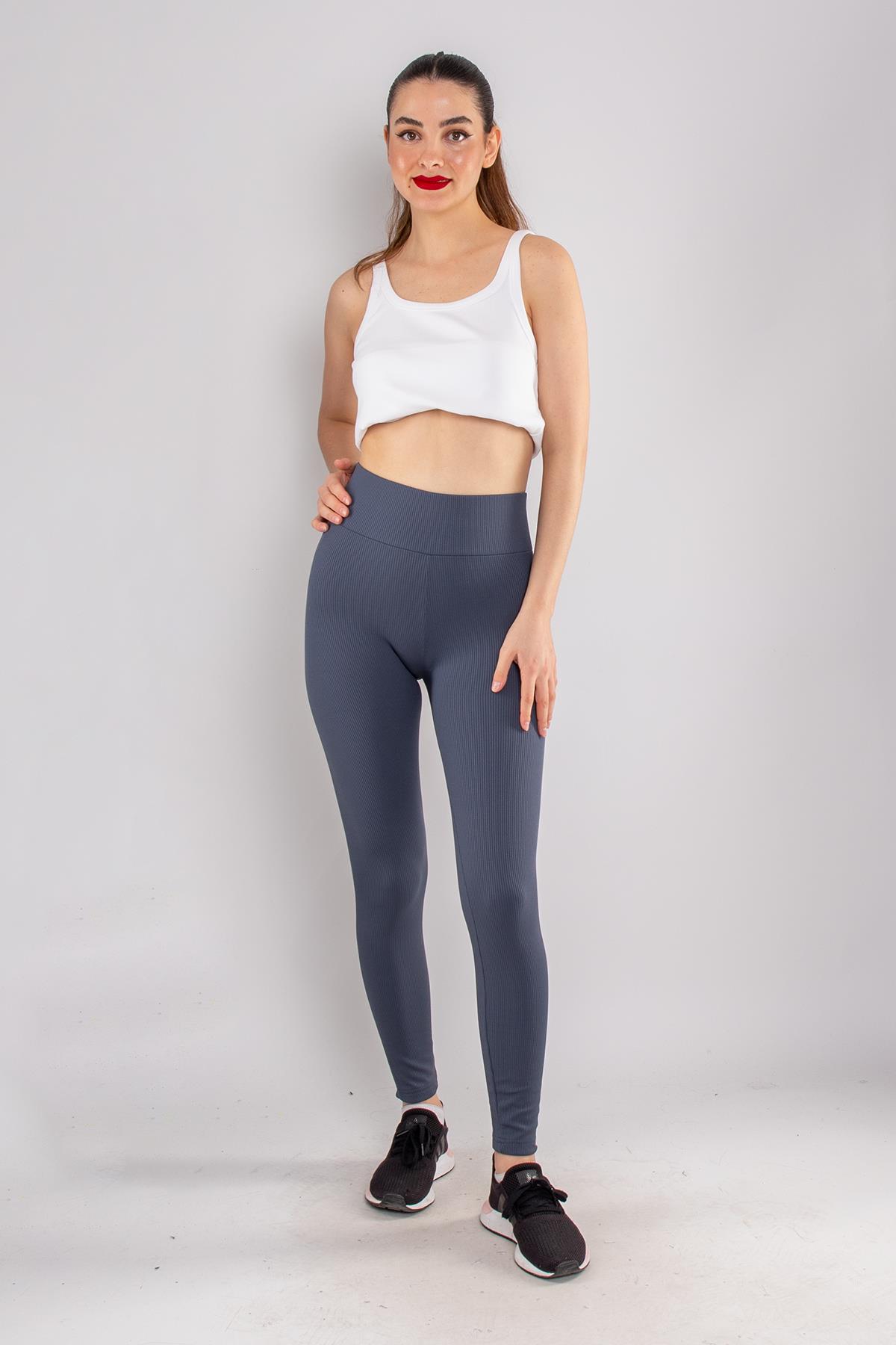 4279 İçi Şardonlu Kaşkorse Fitilli Tayt