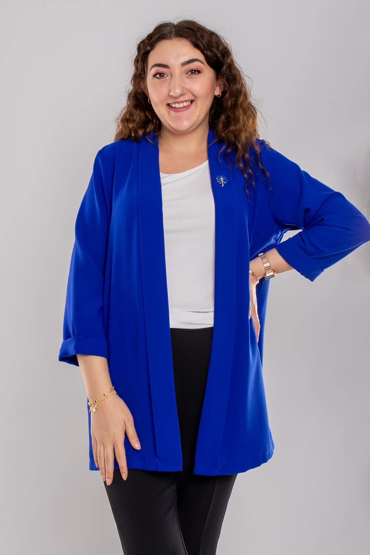 4601 Büyük Beden Atletli Broşlu İkili Takım