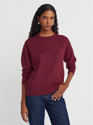 10633 Bisiklet Yaka Yünlü Basic Triko Kazak