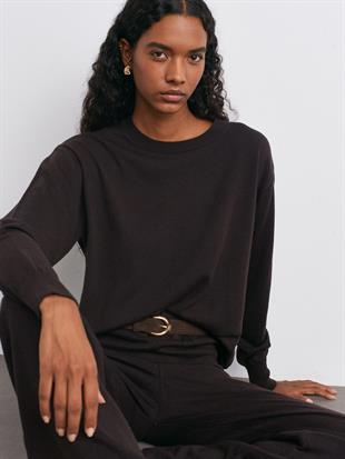 10633 Bisiklet Yaka Yünlü Basic Triko Kazak