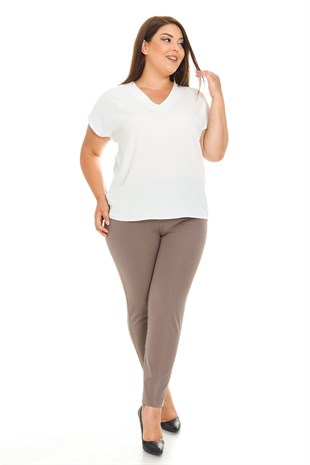 11634 YAN CEP KLASİK KREP PANTOLON