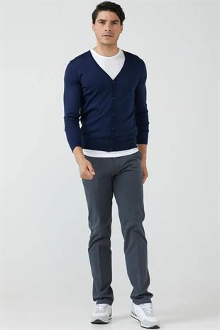 14108 Vyaka Düğmeli Erkek Triko Hırka