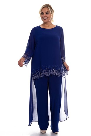 2010 BB Lazer Kesim Taş Detay Pelerinli Tulum