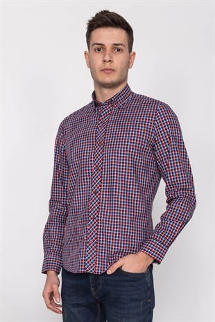 2078 SF ERTEN PİTİKARELİ GÖMLEK