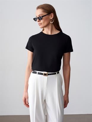 32852 Bisiklet Yaka Kısa Kol Tshirt