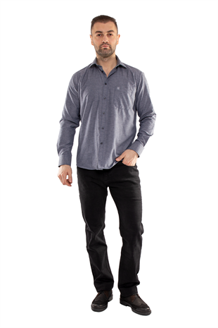 352 Soft Klasik Pamuklu UzunKol Erkek Gömlek