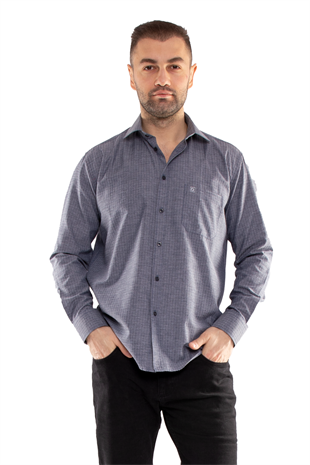 352 Soft Klasik Pamuklu UzunKol Erkek Gömlek