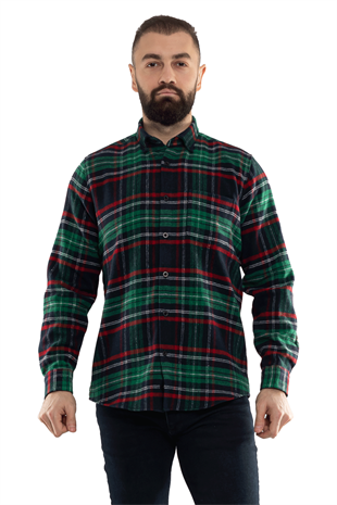 4060 Erten Bossa Yaka Düğmeli Oduncu Gömlek