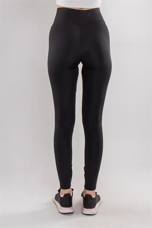 4295 Geniş Kemer Dalgıç Kumaş Tayt