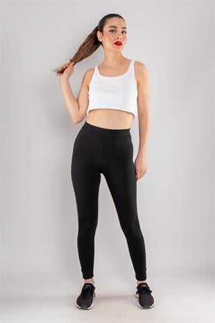 4307 Yanı Şerit Mat Deri Şardonlu Çelik Tayt