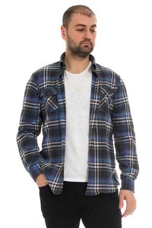 4339 Erten Oduncu Bossa Yaka Düğmeli Klasik Gömlek