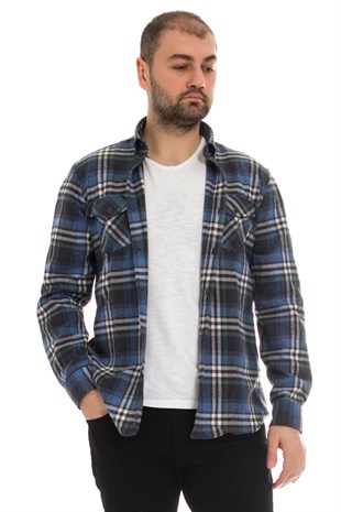 4339 Erten Oduncu Bossa Yaka Düğmeli Klasik Gömlek