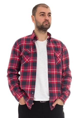 4353 Erten Oduncu Bossa Yaka Düğmeli Klasik Gömlek