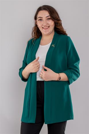 4601 Büyük Beden Atletli Broşlu İkili Takım