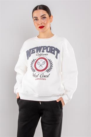 5126 Newpart İçi Şardonlu Bisiklet Yaka Sweatshirt