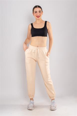 5132 Beli İpli Paça Lastikli İçi Şardonlu Eşofman