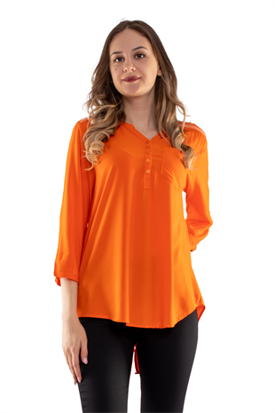 615 Omuz Ve Sırt Simli Truv.Kol Kadın Gömlek