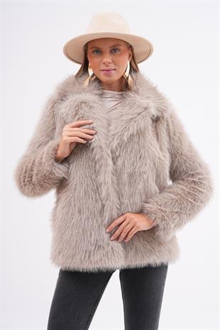 7060 ZR Ceket Yaka Kısa Kürklü Ceket