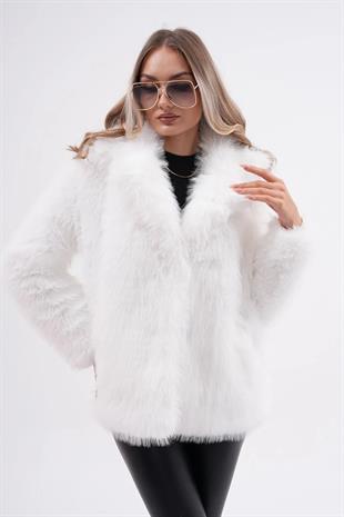 7060 ZR Ceket Yaka Kısa Kürklü Ceket