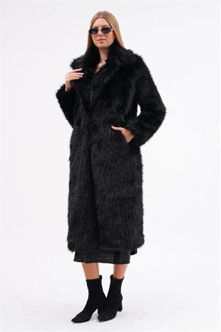 7080 Ceket Yaka ZR Tam Boy Kürklü Ceket