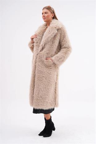 7080 Ceket Yaka ZR Tam Boy Kürklü Ceket