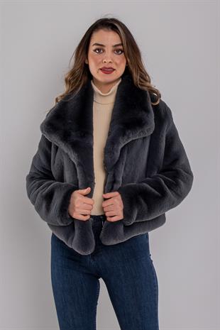 7100 ReX ZR Şalyaka Peluş Kürklü Ceket