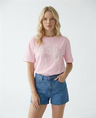 7459 Pulpayet Micky Baskılı Kıas Kol Tshirt