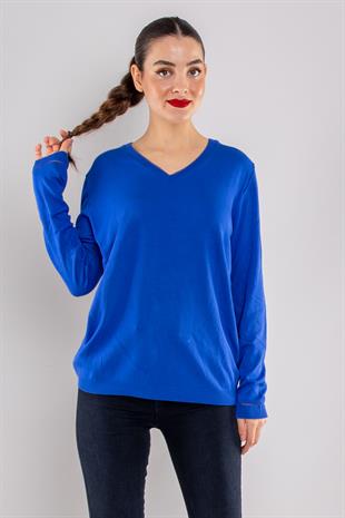 756 Vyaka ve Kol Ucu Simli Merserize Triko