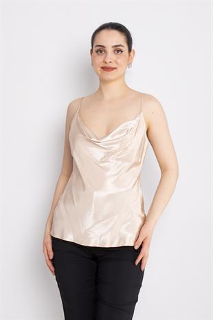 81517 İp Askı Degaje Yaka Parlak Viscon Atlet