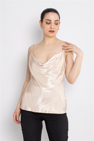 81517 İp Askı Degaje Yaka Parlak Viscon Atlet