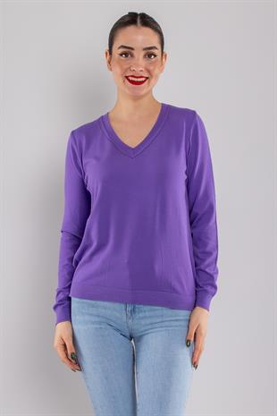 832 Özel Vyaka Kol Ajurlu Merserize Kadın Triko