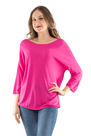 928 Bisiklet Yaka Truvakar Kol İnce Triko Bluz