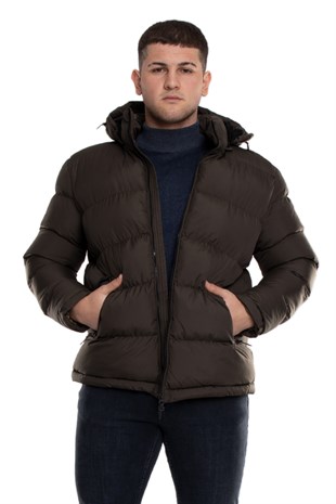 99424-304 Regular Fit  Kapşonlu Erkek Şişme Mont