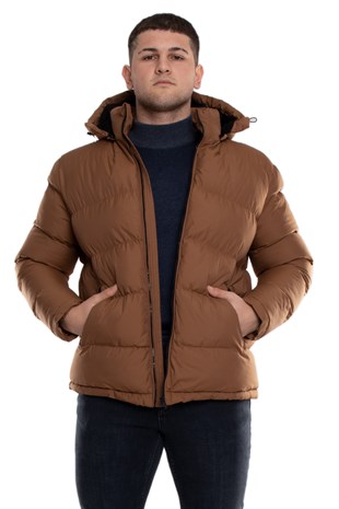 99424-304 Regular Fit  Kapşonlu Erkek Şişme Mont