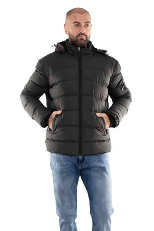 99476-299 RegularFit Kapşonlu Erkek Şişme Mont