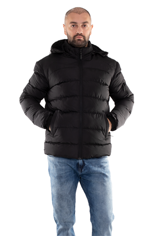 99476-299 RegularFit Kapşonlu Erkek Şişme Mont