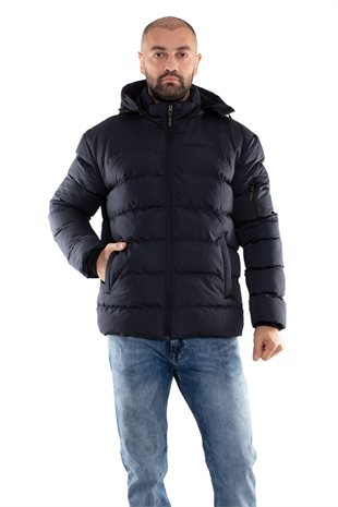 99476-299 RegularFit Kapşonlu Erkek Şişme Mont